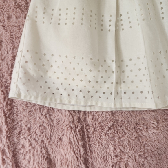 GAP Kid Girl Toddler Dot Eyelet Elegant Cream Mini Sz Event Special Occasion - Picture 3 of 7